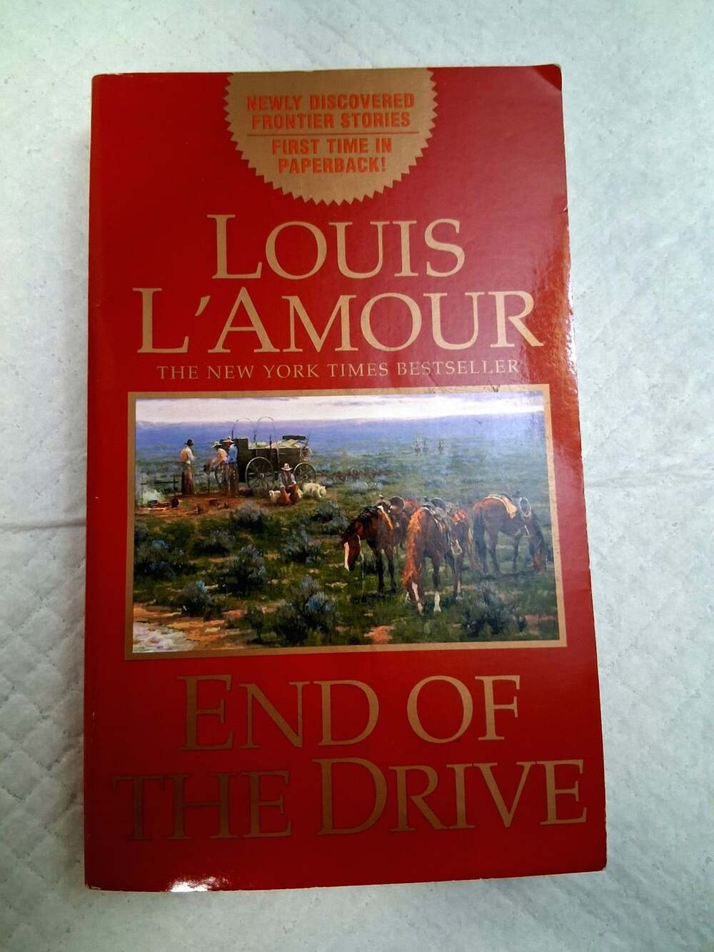 Louis L'Amour End of the Drive Paperback Book Western Fiction